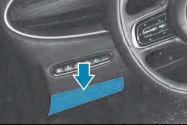 Fiat 500 (2022) - skrzynka bezpieczników i przekaźników