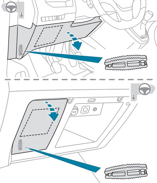 Peugeot Expert Traveller (2016-2020) - skrzynka bezpieczników i przekaźników