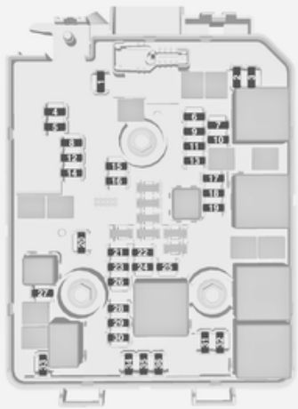 Opel Corsa E (2016-2017) - skrzynka bezpieczników i przekaźników