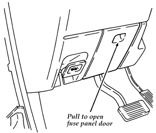 Ford Aspire (1994-1997) - skrzynka bezpieczników i przekaźników