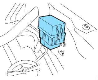 Ford F-250, F-350, F-450, F-550 (2002-2007) - skrzynka bezpieczników i przekaźników