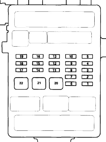 Honda Crosstour (2011-2015) - skrzynka bezpieczników i przekaźników