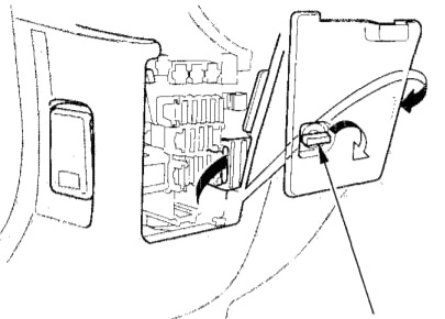 Honda Odyssey RA (1994-1998) - skrzynka bezpieczników i przekaźników