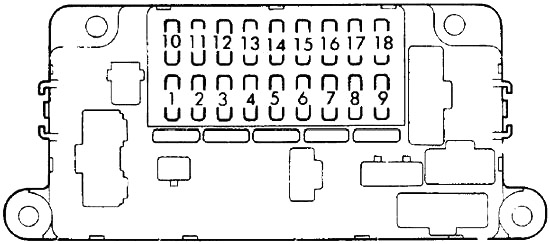 Honda Prelude (1982-1987) - skrzynka bezpieczników i przekaźników