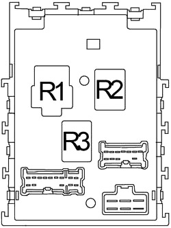 Nissan Sentra (2000-2006) - skrzynka bezpieczników i przekaźników