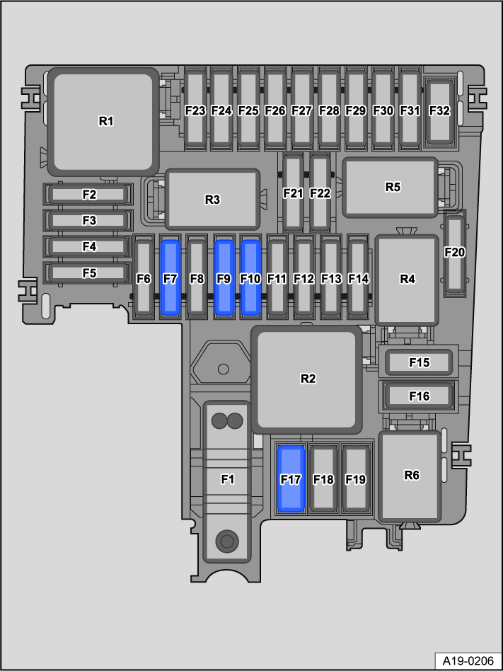Volkswagen ID.4 (2020-2022) - skrzynka bezpieczników i przekaźników