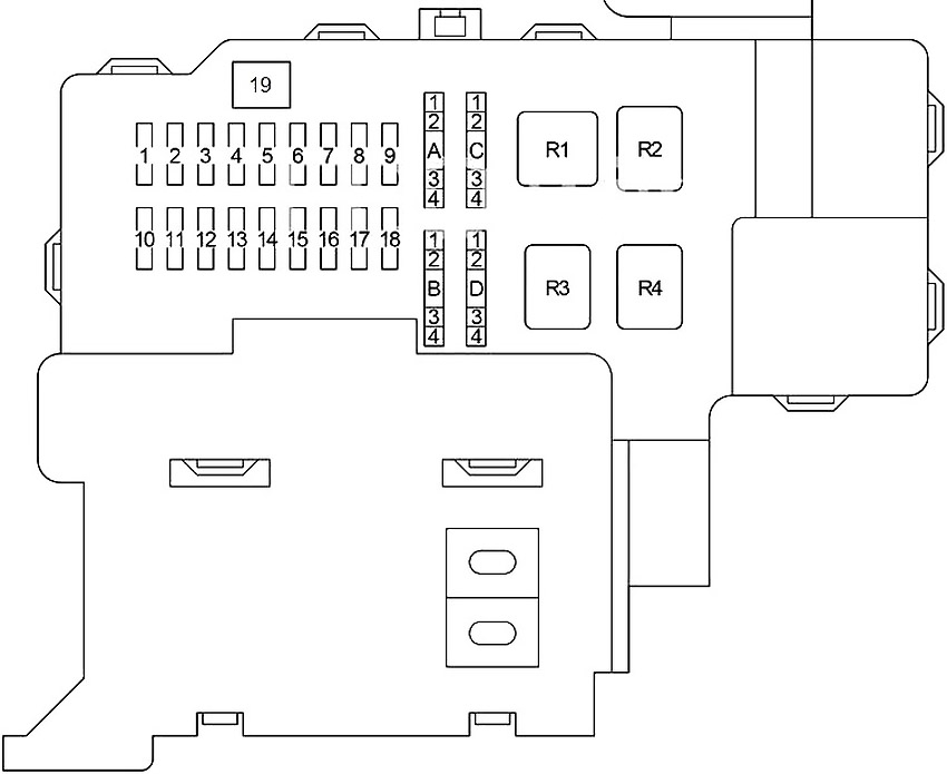 Toyota Celica (1999-2005) - skrzynka bezpieczników i przekaźników