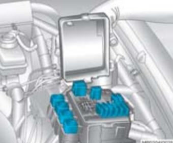 Chevrolet S10 i Blazer (2008-2011) - skrzynka bezpieczników i przekaźników