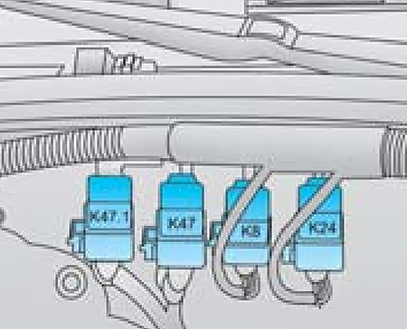 Chevrolet S10 i Blazer (2008-2011) - skrzynka bezpieczników i przekaźników