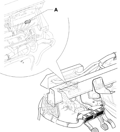Volkswagen Fox (2004-2009) - skrzynka bezpieczników i przekaźników