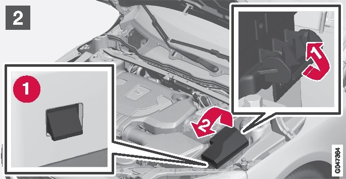 Volvo V40 (2015) - skrzynka bezpieczników i przekaźników