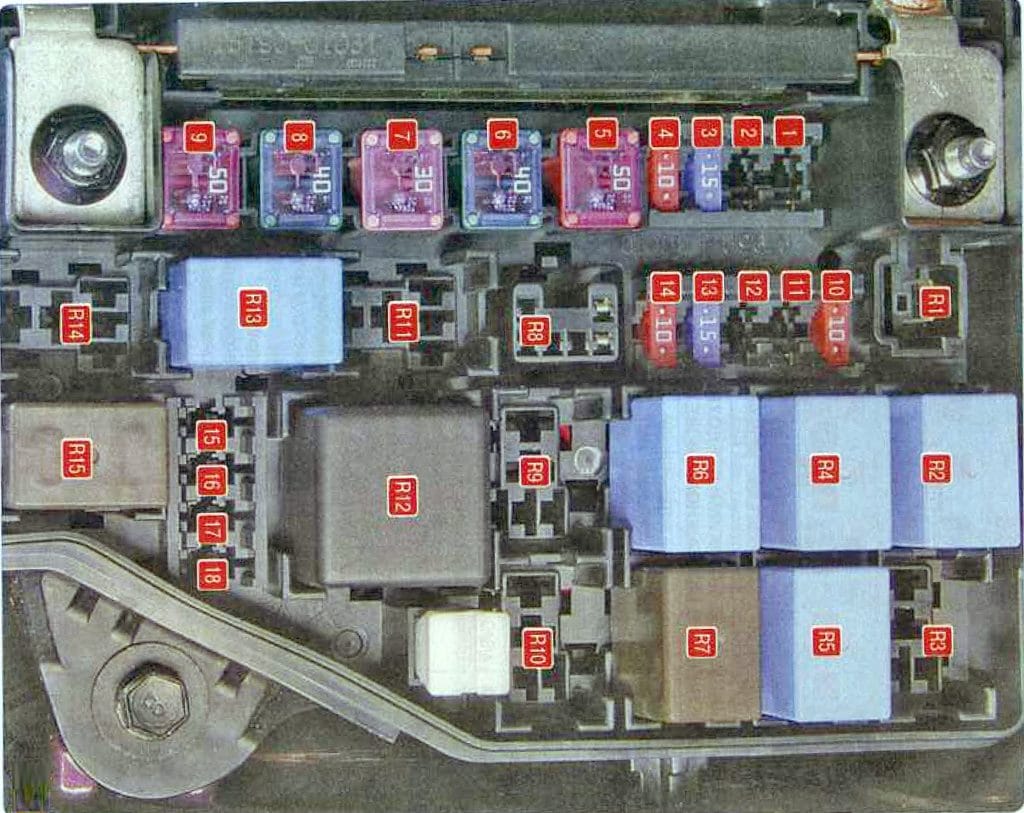 Hyundai Accent RB (2011-2017) - skrzynka bezpieczników i przekaźników