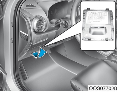 Hyundai Kona (2017-2020) - skrzynka bezpieczników i przekaźników