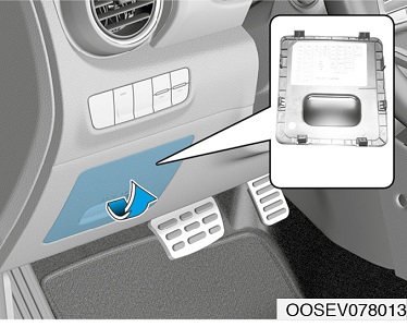 Hyundai Kona EV (2019-2020) - skrzynka bezpieczników i przekaźników