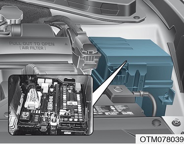 Hyundai Santa Fe (2019-2020) - skrzynka bezpieczników i przekaźników