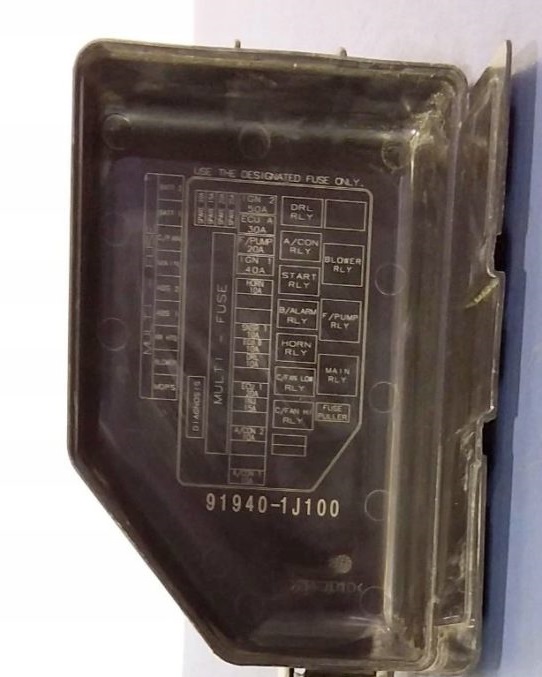 Hyundai i20 (2008-2011) - skrzynka bezpieczników i przekaźników