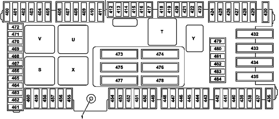 Mercedes-Benz Klasy E W213 (2017-2020) - skrzynka bezpieczników i przekaźników