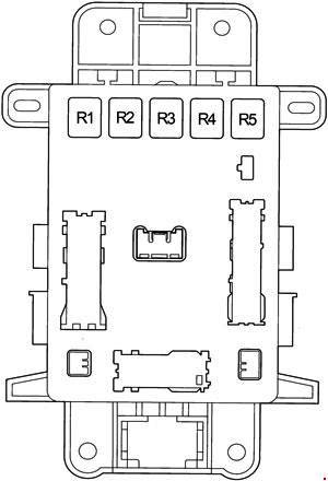 Toyota RAV4 XA20 (2001-2005) - skrzynka bezpieczników i przekaźników