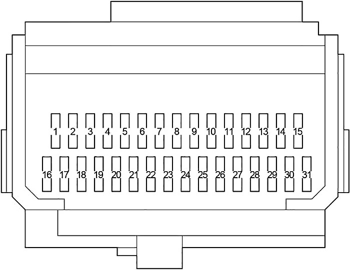 Toyota Verso AR20 (2009-2017) - skrzynka bezpieczników i przekaźników