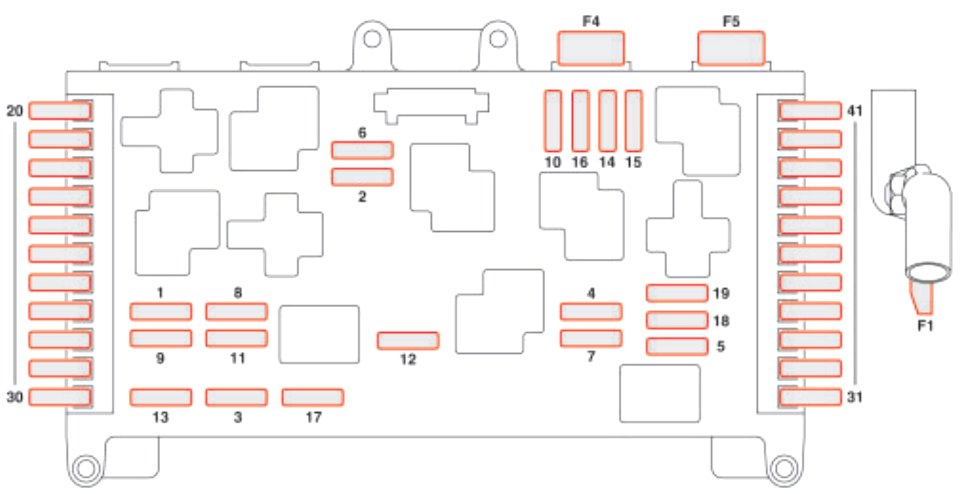 Mercedes-Benz Vito i Viano W639 (2003-2014) - skrzynka bezpieczników i przekaźników