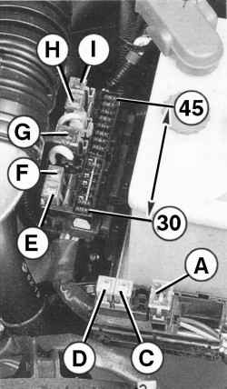Nissan Almera I (N15) - skrzynka bezpieczników i przekaźników