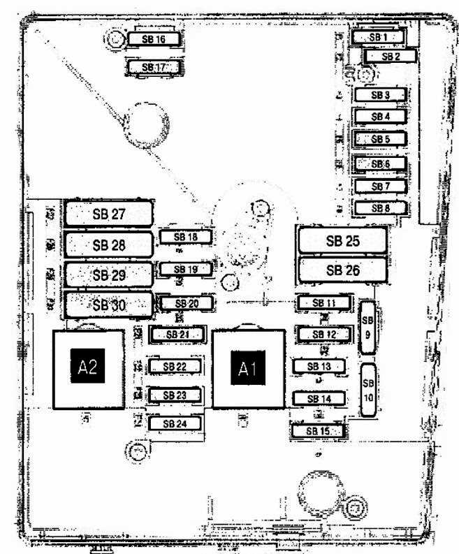 Volkswagen Tiguan I (2007-2016) - skrzynka bezpieczników i przekaźników