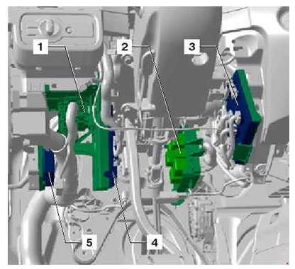 Volkswagen Touareg II (2010-2018)- skrzynka bezpieczników i przekaźników