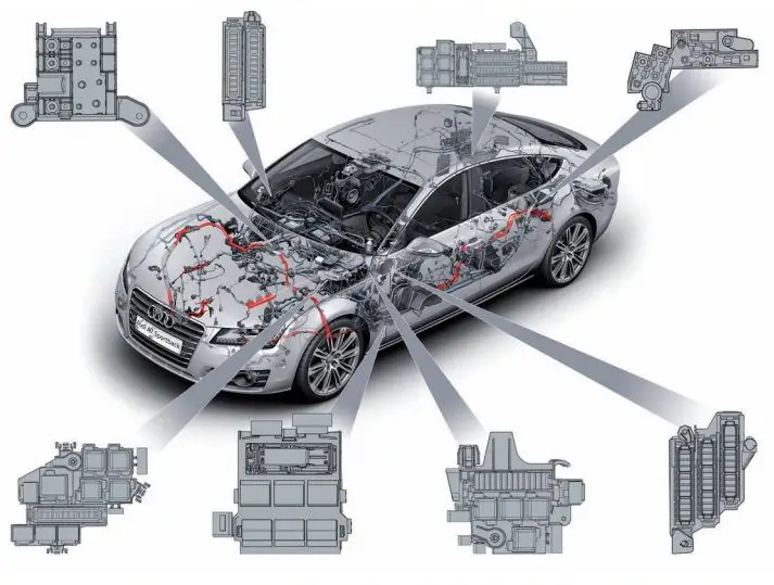 Audi A7 i S7 4G8 (2010-2013) - skrzynka bezpieczników i przekaźników