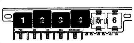 Audi А4 B6 (2001-2005) - skrzynka bezpieczników i przekaźników