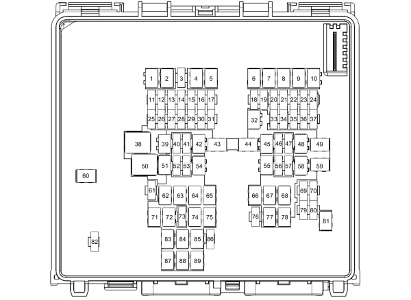 Ford Puma (2023) - skrzynka bezpieczników i przekaźników
