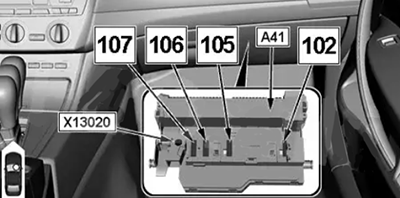 BMW X3 (E83) (2003-2010) - skrzynka bezpieczników i przekaźników