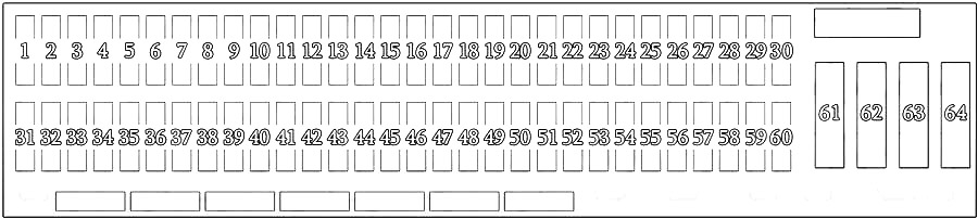 BMW X5 (E53) (1999-2006) - skrzynka bezpieczników i przekaźników