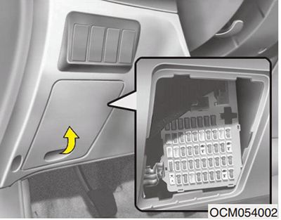 Hyundai Santa Fe CM (2010-2012) - skrzynka bezpieczników i przekaźników