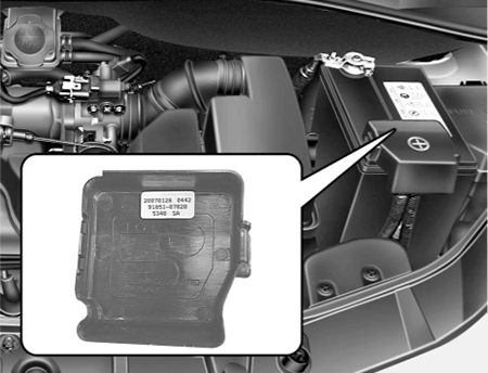 Kia Picanto SA (2008-2011) - skrzynka bezpieczników i przekaźników