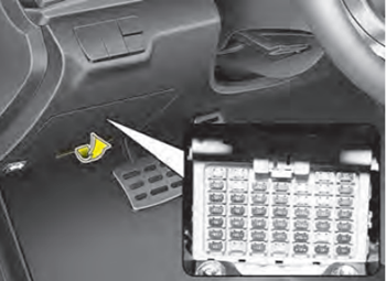 Kia Rio YB (2018-2020) - skrzynka bezpieczników i przekaźników