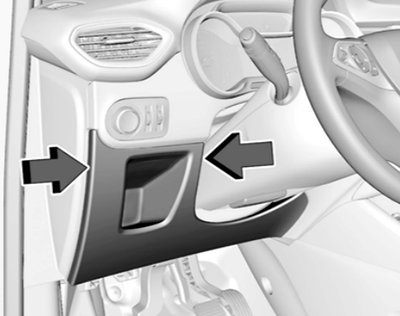 Opel Crossland X (2017-2020) - skrzynka bezpieczników i przekaźników