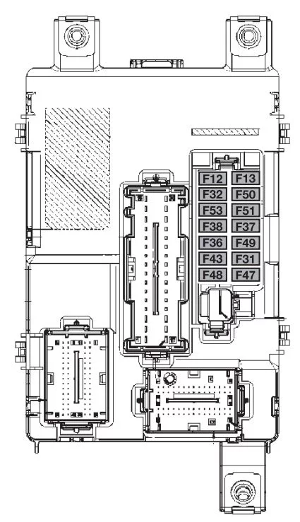 Fiat Panda (2020-2023) - skrzynka bezpieczników i przekaźników