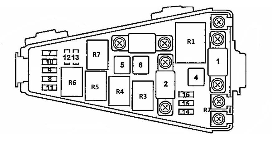 Honda Airwave (2005-2010) - skrzynka bezpieczników i przekaźników