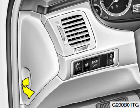 Hyundai Azera TG i Grandeur (2005-2010) - skrzynka bezpieczników i przekaźników