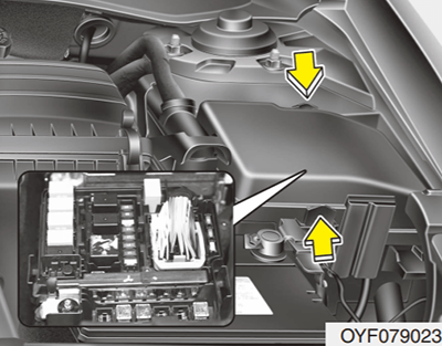 Hyundai Sonata YF (2011) - skrzynka bezpieczników i przekaźników