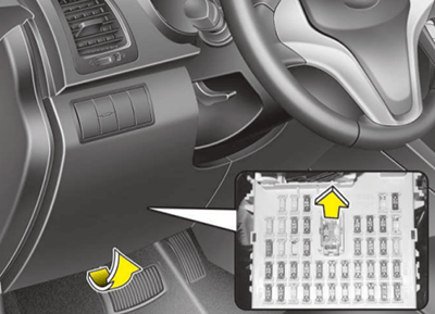 Hyundai ix20 (2011-2015) - skrzynka bezpieczników i przekaźników