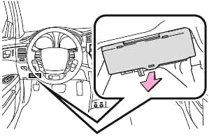 Toyota Avalon (2005-2012) - skrzynka bezpieczników i przekaźników