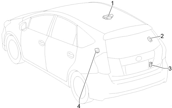 Toyota Prius V, Prius+ (2011-2018) - skrzynka bezpieczników i przekaźników