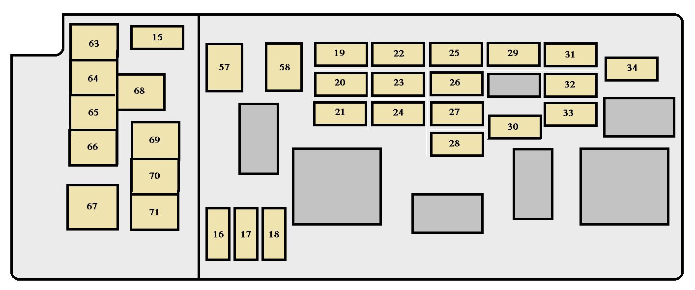 Toyota Sequoia (2003-2007) - skrzynka bezpieczników i przekaźników
