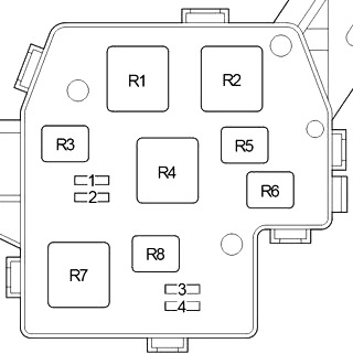Toyota Urban Cruiser (2008-2014) - skrzynka bezpieczników i przekaźników