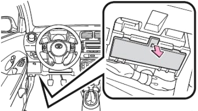 Toyota Urban Cruiser (2008-2014) - skrzynka bezpieczników i przekaźników