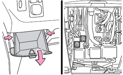 Toyota Urban Cruiser (2008-2014) - skrzynka bezpieczników i przekaźników