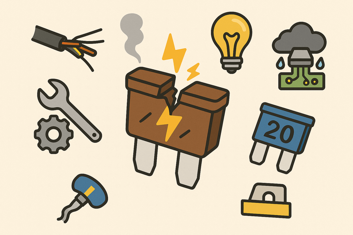 Dlaczego przepalają się bezpieczniki samochodowe